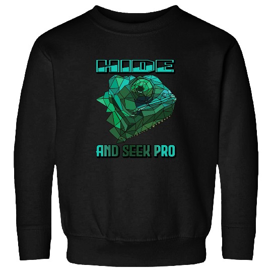 Gecko Pet Funny Lizard Hide and Seek Chameleon Reptile Sweatshirts