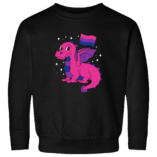 Dragon Pet Bisexual Pride Colors LGBTQ History Month Sweatshirts