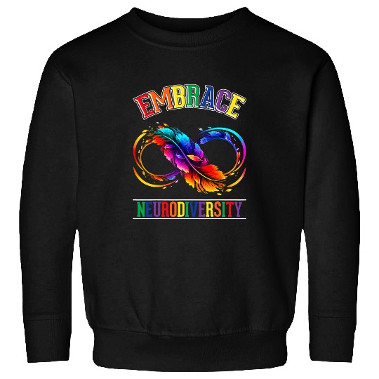 Autism Puzzle Embrace Neurodiversity Autism Awareness ASD ADHD Spectrum Sweatshirts