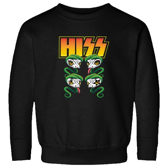 Snake Pet Hiss Rock And Roll Music Snake Reptile Lover Herpetologist Sweatshirts