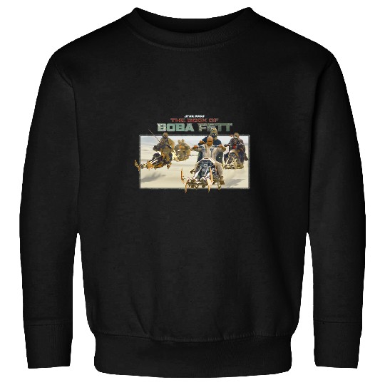 Book Fun Star Wars The Book Of Boba Fett Group Speeder Pursuit Sweatshirts