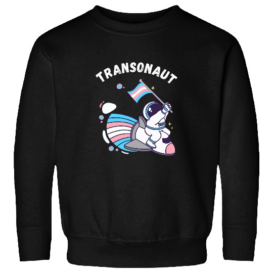 Astronaut Job Transgender Flag LGBTQ Astronaut Trans Pride Transgender 1 Sweatshirts
