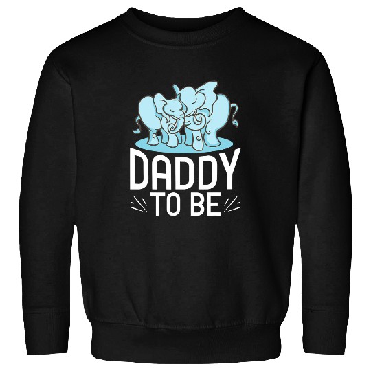 Elephant Mammal Daddy To Be Dad And Baby Elephant Baby Shower Pregnancy Soon Sweatshirts
