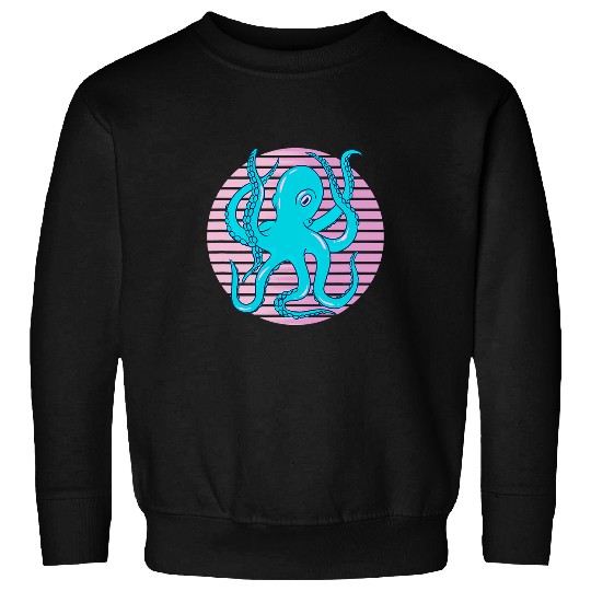 Octopus Pet Favorite Sea Animal vintages Sunset Funny Kraken Sweatshirts