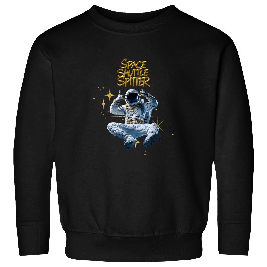 Space Shuttle Spitter Bling Astronaut Hip Hop Music Lover Sweatshirts