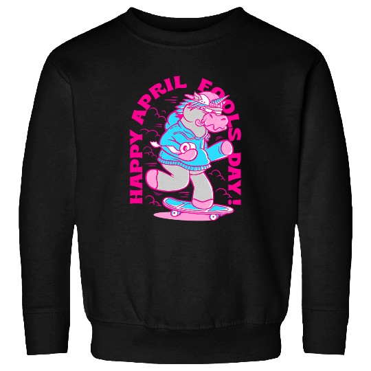 Unicorn Pet happy April Fools Day unicorn funny Sweatshirts