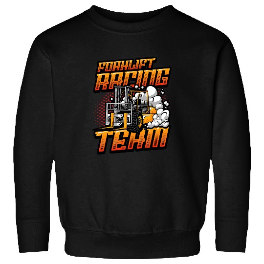 Forklift Fun Racing Team Funny Forklift Driver Sweatshirts