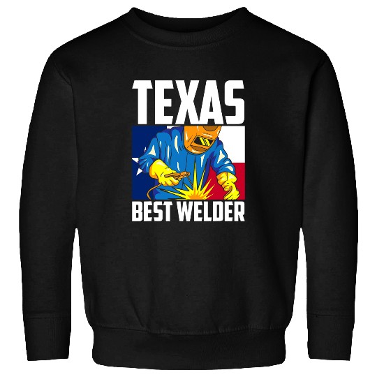 Welder Job Texas bests Welder Ironworker Ironsmith Texan Flag Welding Sweatshirts