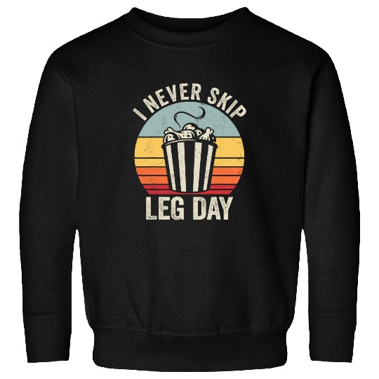 Chicken Pet I never skip leg day funny chicken legs vintages gym humor Sweatshirts