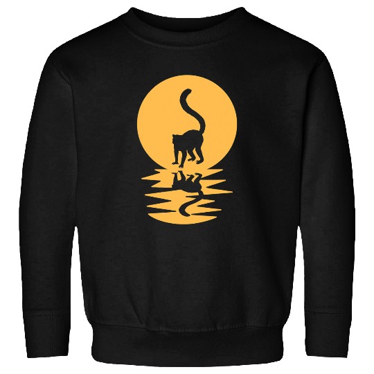 Lemur Pet Great Reflective Lemur Motif Sweatshirts