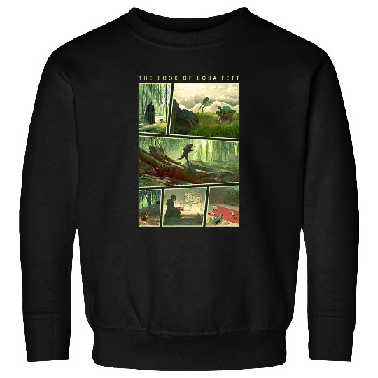 Book Fun Star Wars The Book Of Boba Fett Grogu Training Panels Sweatshirts