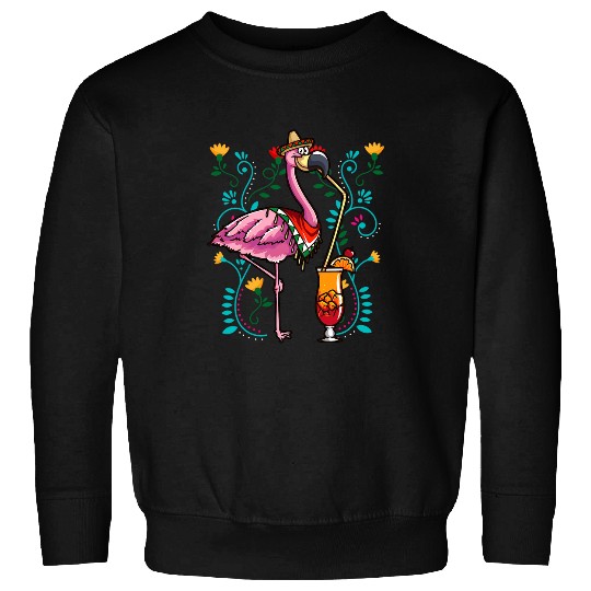 Flamingo Pet Cinco De Mayo Mexican Fiesta Drinking Sweatshirts