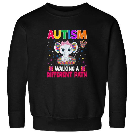 Autism Puzzle Walking a Different Path Support Autism Warriors Sweatshirts