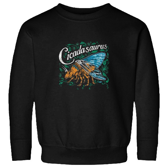 Cicada 2024 Cicadasaurus Floral Cottagecore vintages Spring 21 Sweatshirts