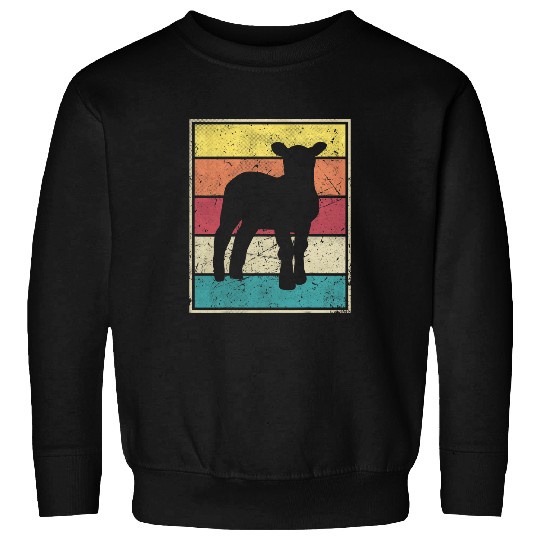 Sheep Pet Animal Retro Vintage Cute Nature Sweatshirts