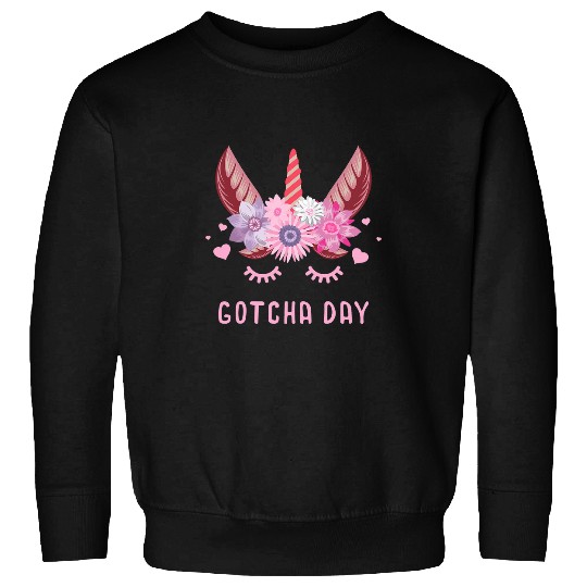 Unicorn Pet Pro Adoption Gotcha Day Adopted Son Daughter Sweatshirts