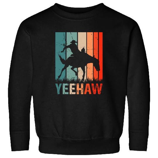 Horse Pet Rodeo Western Riding Country Barrel Racing Ranch Life Yeehaw Sweatshirts