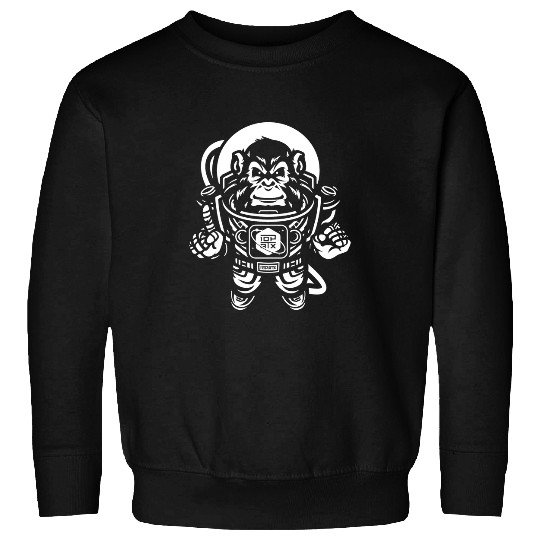 Astronaut Job Ape Astronaut in Space 10th Planet Austin Jiu Jitsu Sweatshirts
