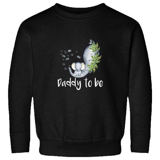Elephant Mammal Daddy To Be Elephant Baby Shower Future Daddy Sweatshirts