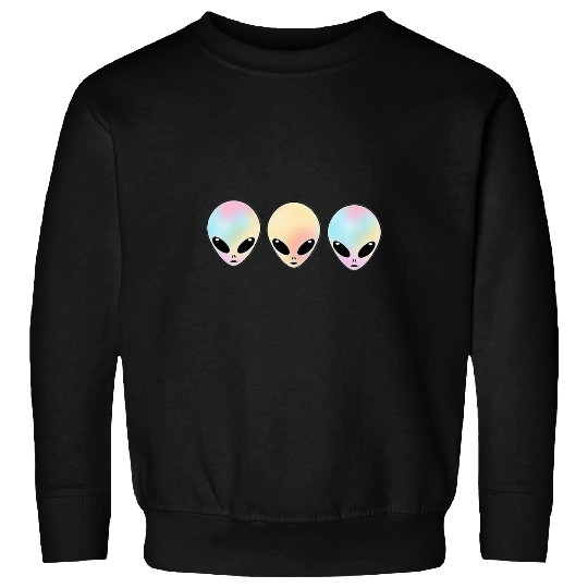 Aliens UFO Indie UFO Multicolor Sweatshirts