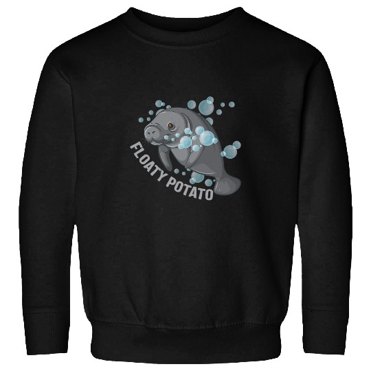 Manatee Pet Floaty Potato Lover Chubby Mermaid Marine Life Sea A 8 Sweatshirts