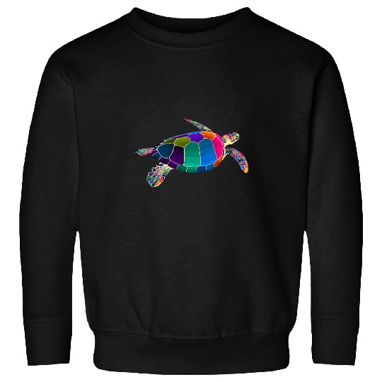 Turtle Pet Pop Art Sea Turtle 1 Sweatshirts