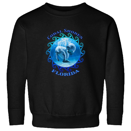 Manatee Pet Coral Shores Florida Vacation Swimming Manatees Sweatshirts