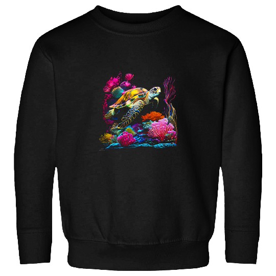Turtle Pet Tortoise Waterturtle Ocean Natural Environment 18 Sweatshirts