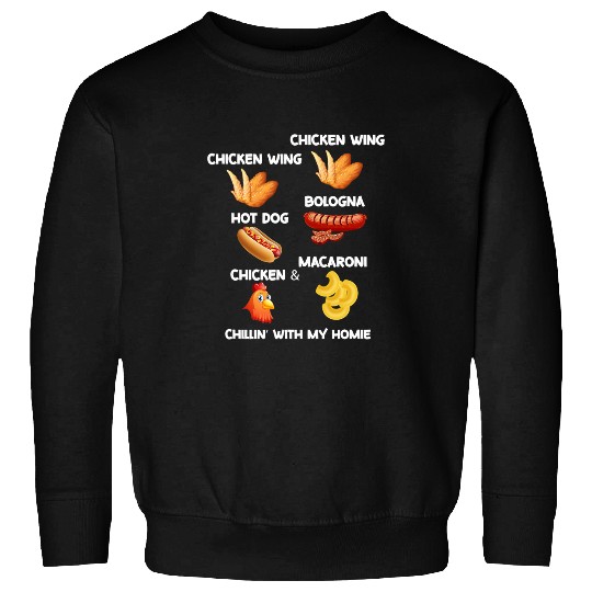 Chicken Pet Cooked Chicken Wing Chicken Wing Hot Dog Bologna Macaroni 2 320 Sweatshirts