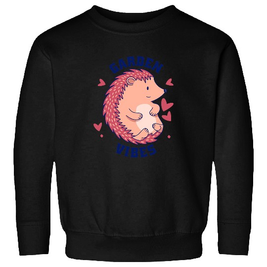 Hedgehog Pet Garden Vibes Gardening Gardener Hedgehogs Fall Leaves Autumn 2 Sweatshirts