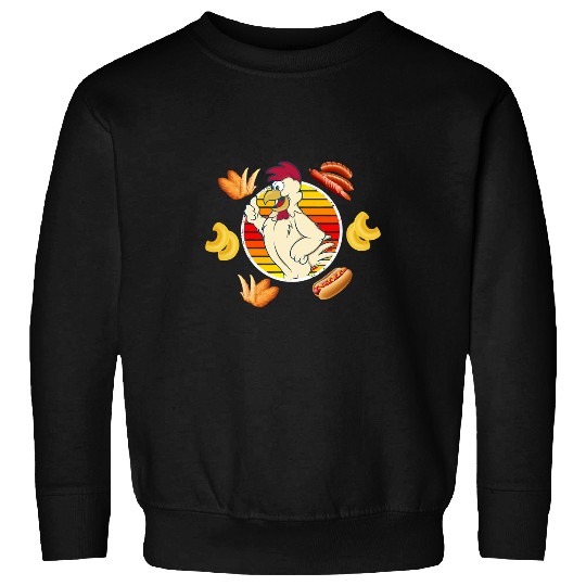 Chicken Pet Cooked Chicken Wing Chicken Wing Hot Dog Bologna Macaroni 217 Sweatshirts