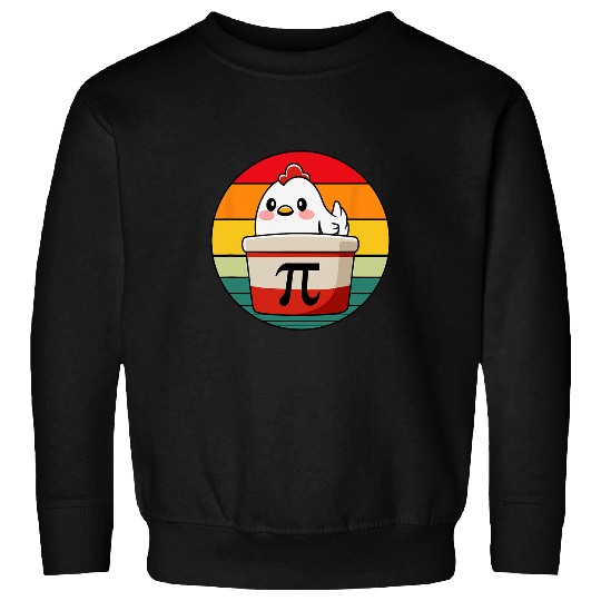 Chicken Pet Pi Day Chicken Pot Pie Math Science Teacher Funny Dad Joke Sweatshirts