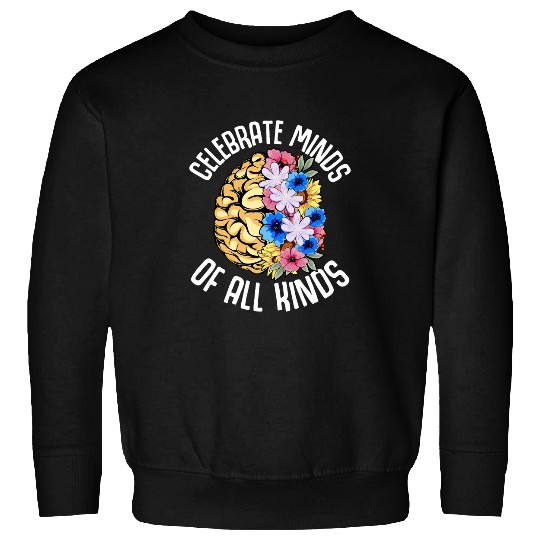 Autism Puzzle Celebrate Minds Of All Kinds Neurodivergent Autism ADHD Sweatshirts
