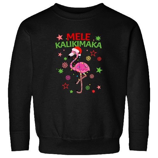 Flamingo Pet Mele Kalikimaka Women Flamingo Christmas Hawaiian 51 Sweatshirts