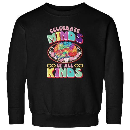 Autism Puzzle Celebrate Minds of All Kinds Neurodiversity Autism ASD ADHD Sweatshirts