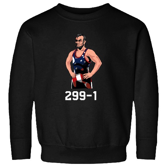 Sport Wrestling Abraham Lincoln Wrestling Record 2991 USA President Sweatshirts
