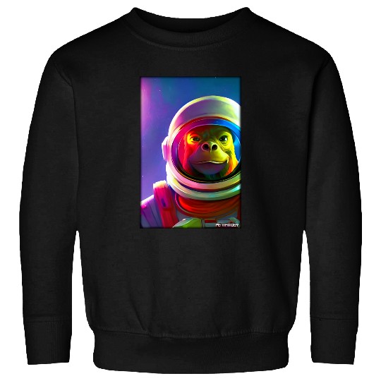 Astronaut Job Ape Animal Astronaut Space Universe Galaxy Moon Sweatshirts