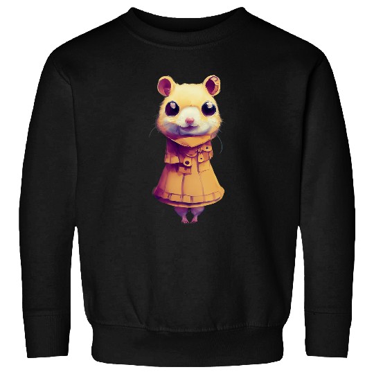 Hamster Pet CoolNimals cute Hamster wearing a suit animals in clothes 1 Sweatshirts