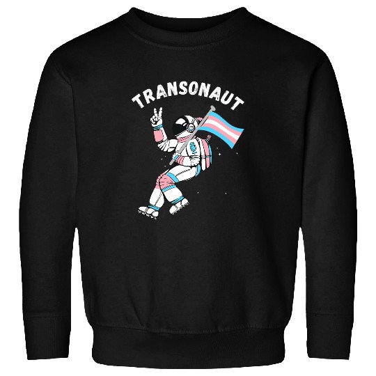 Astronaut Job Trans Pride Transgender Flag LGBTQ Astronaut Transgender Sweatshirts