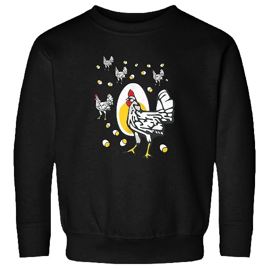 Chicken Pet Roseanne Chicken Funny Roseanne Rooster and Egg Men Boy Sweatshirts