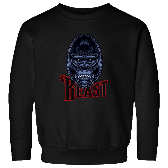 Angry Gorilla Silverback Gym Animal Workout Fitness Lifting Sweatshirts