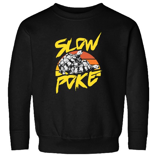 Turtle Pet Funny Mens Graphic Tee Slow Poke Turtle Vintage Slowpoke Sweatshirts
