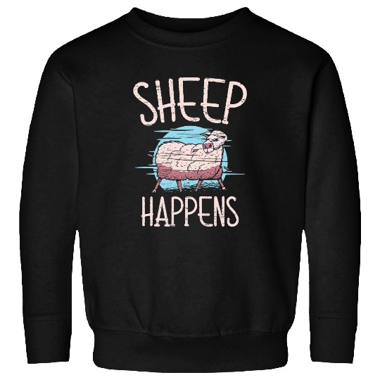 Sheep Pet Happens Livestock Herd Farm Wool Animal Sweatshirts