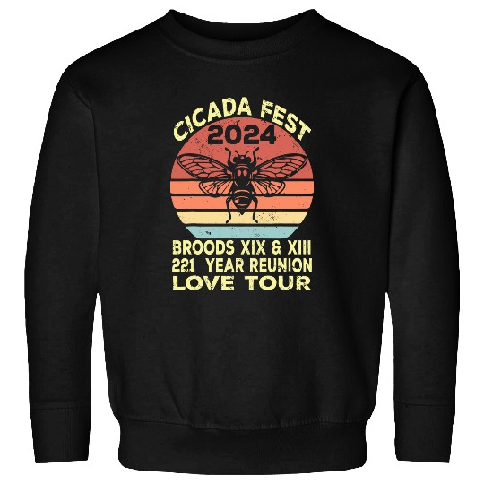 Cicada 2024 Cicada Fest 2024 Broods XIX 2XIII Love Tour Sweatshirts