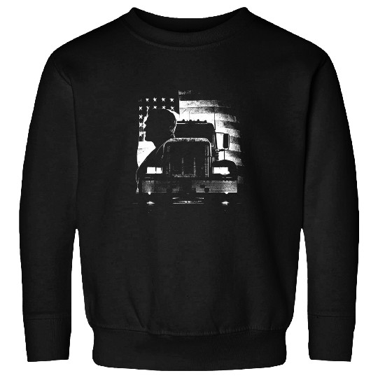 Truck Fun American Big Rigs Diesel Truck Driver 16 Sweatshirts