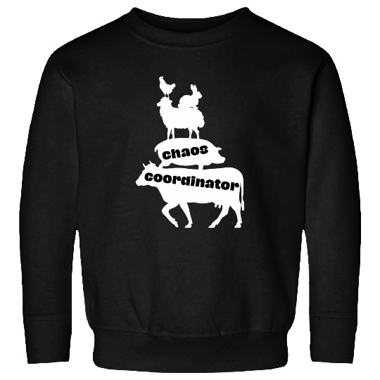 Sheep Pet Chaos Coordinator Livestock Show Cow Pig Sheep County Fair Sweatshirts