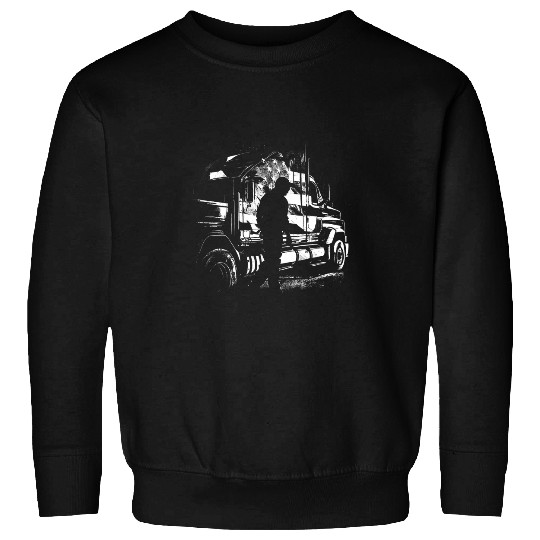 Truck Fun American Big Rigs Diesel Truck Driver 66 Sweatshirts