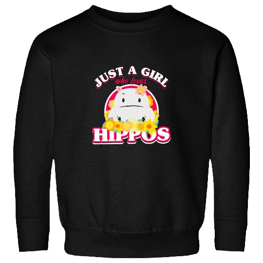 Hippo Pet Cow Lover Womens Hippo Lover Girl Rhino Sea Cow Behemoth Girl Sweatshirts