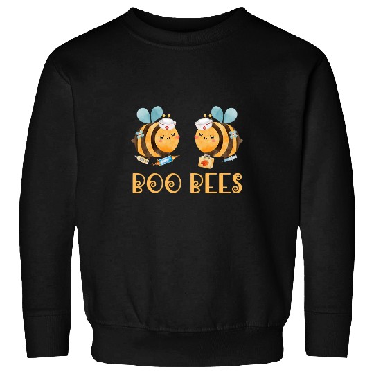 nurses Job Boo Bees Nursing Crew nurses Funny Halloween rn icu er Sweatshirts