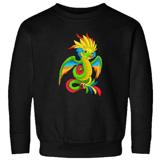 Dragon Pet Christian Quetzalcoatl Snake Aztec God Mythology Ancient Mayan Dragon Sweatshirts